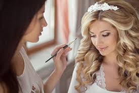 bridal makeup stock photos royalty