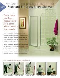 Standard Fit Glass Block Shower System