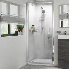 radiant shower door reduced height
