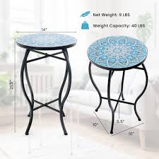 35 Cm Round Patio End Table With