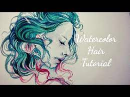 how to paint hair watercolor painting