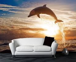 Chillout Dolphin Jump Ocean Sunset 3d