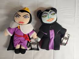 maleficent and evil queen plush doll