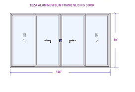 Teza Slim Aluminum Sliding Door