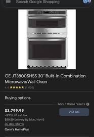 Ge 27 Wall Oven Combo Stainless Steel