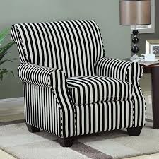 Thanks for looking at my beautiful chair , reupholstered in a striking black and white striped linen fabric to the front back rest with a luxurious black velvet on the seat and back of the chair. Black And White Stripe Accent Chair Coaster Furniture Furniturepick