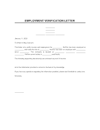 employment verification letter get