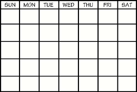 Days Of The Week Calendar