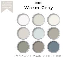 Behr Warm Gray Paint Color Palette