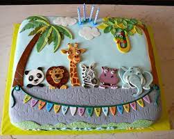 Safari Animals Birthday Cake Cakecentral Com gambar png