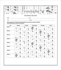 Tally Chart Template 8 Free Word Pdf Documents Download