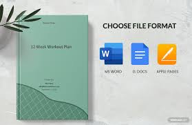 12 week workout plan template word