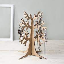 scandinavian jewellery tree stand by