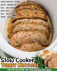 slow cooker turkey meatloaf with