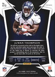 Details About 2014 Select Prizm Denver Broncos Football Card 173 Juwan Thompson