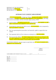 affidavit of consent 10 exles
