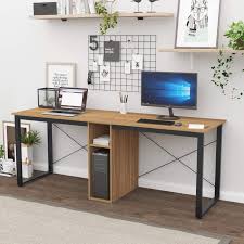 People choose to have a desk for two in an office in order to save some space, or because they need a partner to work with. Amazon Com Sogesfurniture 78 Inches Large Double Workstation Dual Desk Home Office Desk 2 Person Computer Desk Computer Desks With Storage Oak Bhus Ld H01 Ok Kitchen Dining