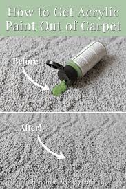 how to get acrylic paint out of carpet