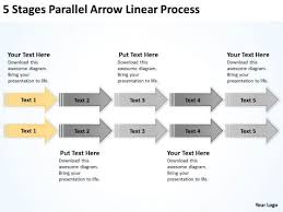 Flowchart Parallel Process Linear Powerpoint Templates
