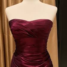 Phoebe Couture Burgandy Dress Size 2 Beautiful
