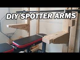 diy spotter arms for wooden squat rack