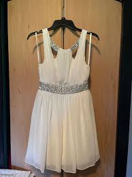prom white a line dress on queenly