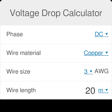 Voltage Drop Calculator Omni