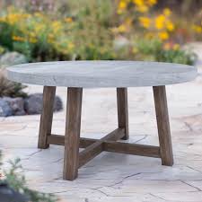 Round Cement Coffee Table Outdoor