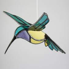 3d Hummingbird Stained Glass Bird