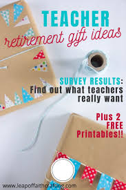 best teacher retirement gifts from the