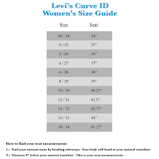 Levi Jeans Size Chart Women S The Best Style Jeans