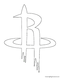 Having the cleveland cavaliers logo as an svg document, you can drop it anywhere, scaling on the fly to whatever size it needs to be without incurring pixelation and loss of detail or taking up too much. Nba Houston Rockets Logo Coloring Page Coloring Page Central