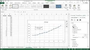 calculating growth in excel chart