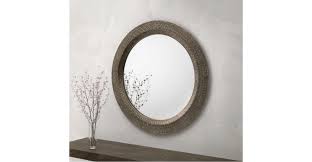 Cadence Large Round Pewter Wall Mirror