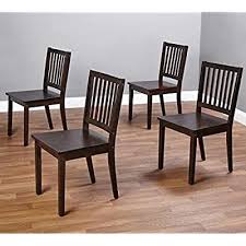 Caster chair company 5 piece caster dining set with swivel. Buy Slat Espresso Wooden Dining Chairs Set Of 4 A Good Dining Chair Compliments Your Dining Room Furniture Four Of These Dining Room Chairs Will Enhance Your Dining Tables This Set Of