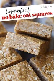 no bake peanut er oat squares
