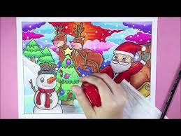 Cara membuat origami topi santa hiasan natal. Cara Gradasi Warna Ep 178 Tema Natal Santa Claus Pohon Natal Dan Boneka Salju Youtube Boneka Salju Pohon Natal Halaman Mewarnai