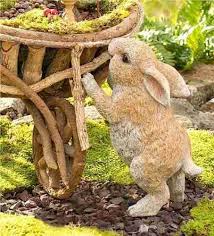 Bunny Rabbit Statue Garden Statuary