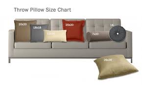 throw pillow sizes pillow sizes chart