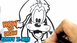 These rounded shapes are the corners of goofy's smiling mouth, extending upward past his muzzle. How To Draw Cute Goofy Christmas Drawing Series Youtube