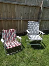 Vintage Aluminum Lawn Chair Set Of 2