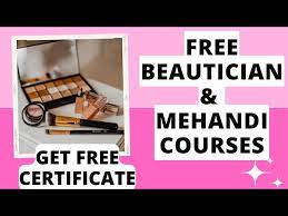 free beautician and mehandi courses