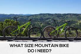 what size mountain bike do i need