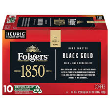 folgers coffee dark roasted black
