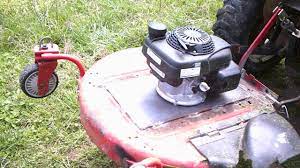 home made pull behind finish mower