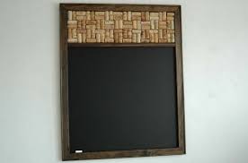 Large Chalkboard Cork Board Combo