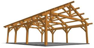 heavy timber carport timber frame