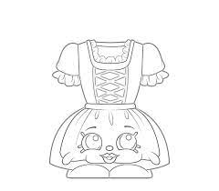 Coloring is an amazing activity for little shopkins fans. Tess Von Dress Shopkin Coloring Page Free Printable Coloring Pages For Kids