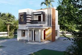 Box Style 3 Bhk Duplex Home Design With