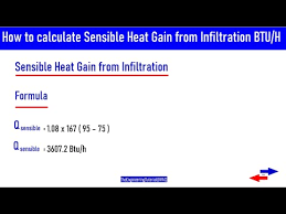 How To Calculate Sensible Heat Gain